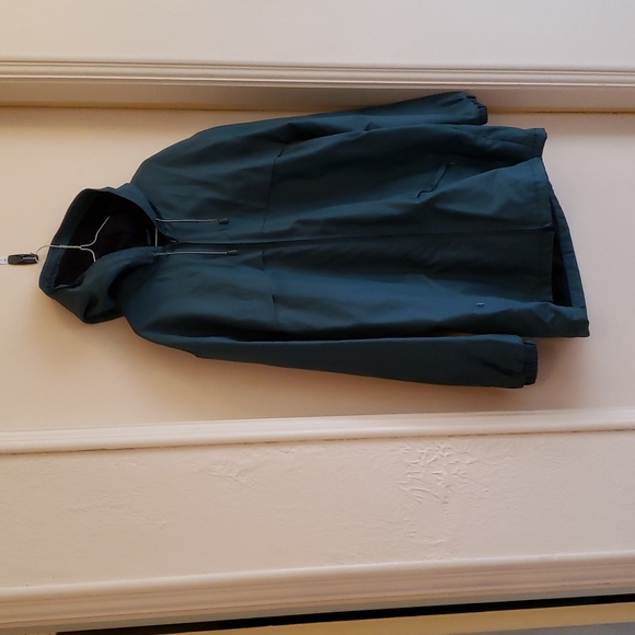 Vintage Perry Ellis America Green Jacket With Hood Size M - Picture 2 of 10